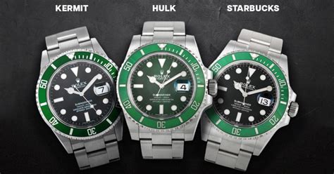 rolex hulk vs starbucks|rolex hulk vs kermit.